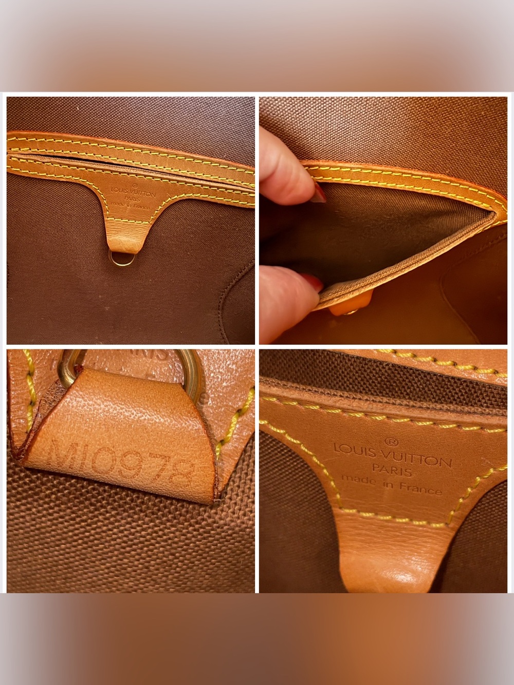 Louis Vuitton Ellipse MM Discontinued Vintage Classic Monogram Hand Bag WITH COA - Picture 10 of 16
